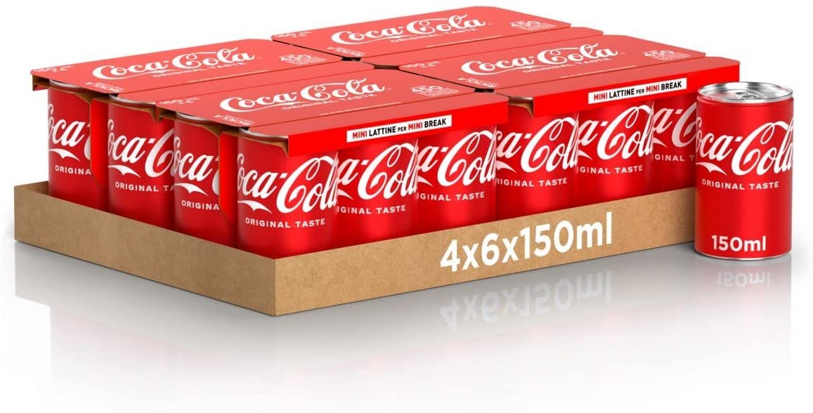 72x Coca Cola original mini dosen kohlensäurehaltiges Getränk 150ml Softdrink