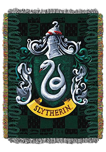 Northwest Woven Tapestry Throw Blanket, 48" x 60", Slytherin Shield