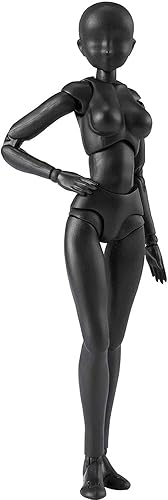 TAMASHII NATIONS - Body-Chan DX Set 2 (Solid Black Color Ver.), Bandai Spirits S.H.Figuarts Action Figure - DX Set 2 - Black