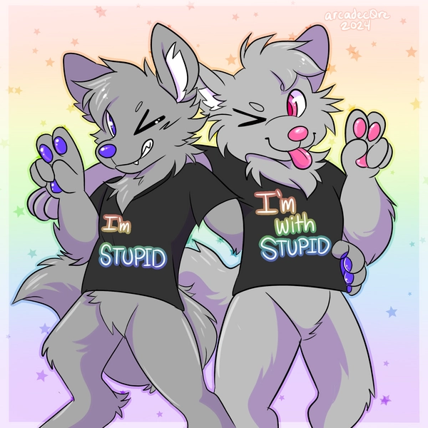 I'm With Stupid - P2U Furry Base