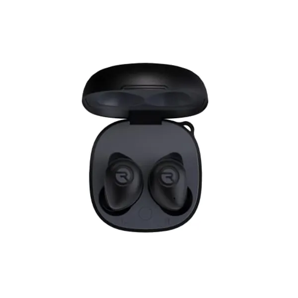 Raycon Fitness Bluetooth True Wireless Earbuds with Built in Mic 56 Hours of Battery, IPX7 Waterproof, Active Noise Cancellation, Awareness Mode, and Bluetooth 5.3 (Black)