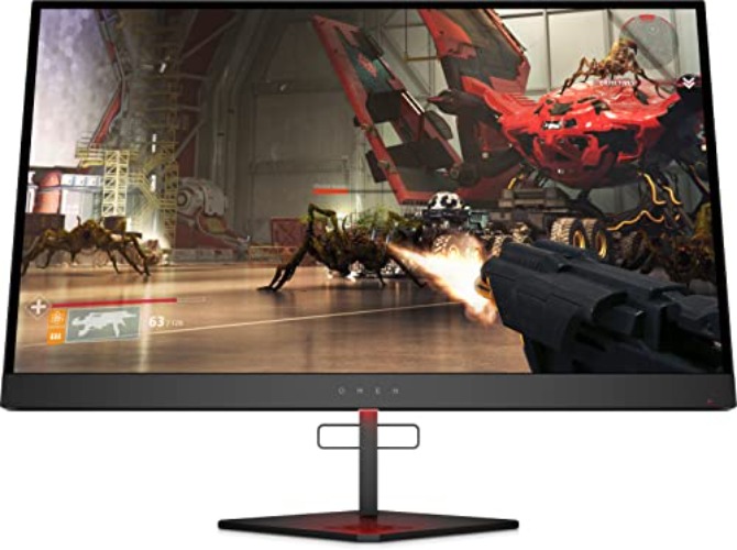 OMEN X 27 Gaming Monitor - 27 Zoll Bildschirm, QHD Display, HDR, 240Hz, AMD FreeSync, HDMI, DisplayPort, 2xUSB, 1ms Reaktionszeit, höhenverstellbar, schwarz