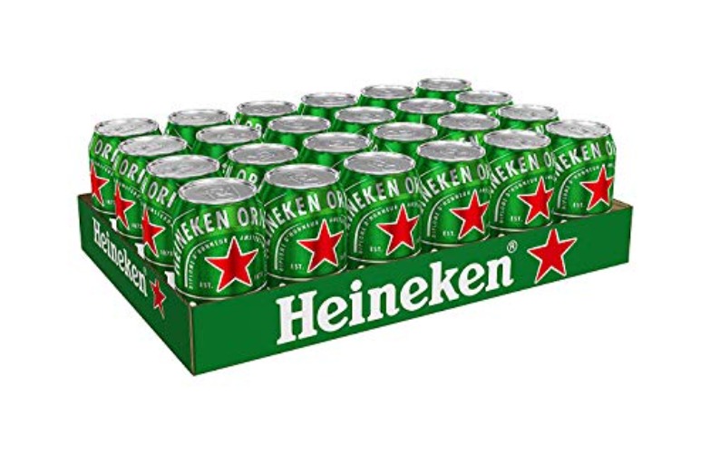 Heineken Pils Bier (24 x 0,33 l Dosen) - Dosenbier auf der Palette, 5% Alkoholgehalt, 100% natürliche Zutaten, erfrischend milder Geschmack - Single