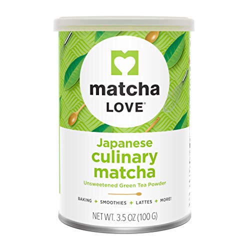 Matcha Love Culinary Matcha 3.5 Ounce Finely Milled Green Tea Leaves, Japanese Style Matcha Powder - 3.5 Ounce (Pack of 1)