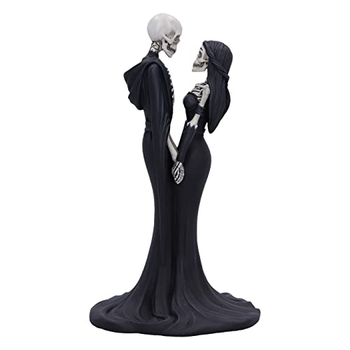 Nemesis Now Eternal Vow 24cm, Resin, Gothic Wedding Giftware, Skeleton Vow Figurine, Cast in The Finest Resin, Hand-Painted, Black and White