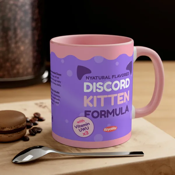 Discord Kitten Formula Mug Meme Gag Gift Twitch Vtuber Gamer Streamers Fans