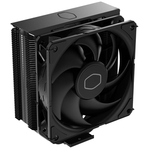 Cooler Master Hyper 212 Black CPU Air Cooler, SickleFlow 120 Edge Fan, Aluminum Top Cover, 4 Copper Heat Pipes, CryoFuze, 152mmTall,Brackets AMD Ryzen AM5/AM4, Intel LGA1700/1200 (RR-S4KK-25SN-R1) - 212 Black