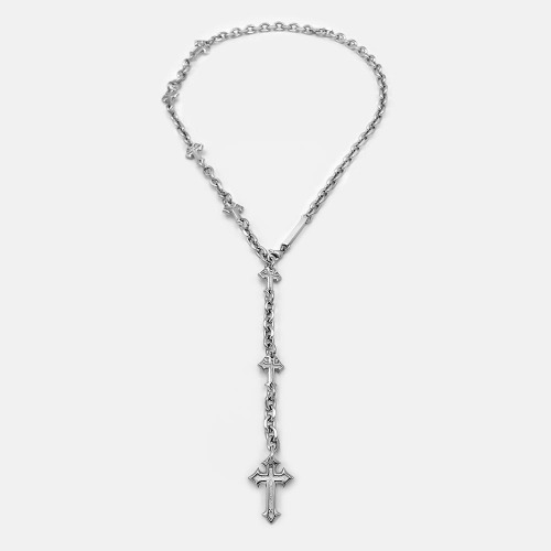 EXTRUDED CROSS CHAIN | SILVER