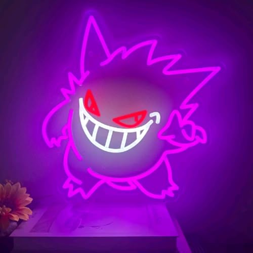 Gen gar Anime led Neon Light Cute Neon Sign Indoor Wall Lights Decoration Indoor Home Kids Room Decor Neon Gaming Neon Sign Size:15.7inch