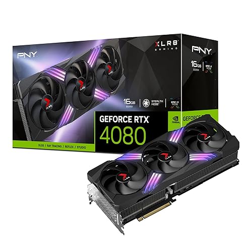PNY GeForce RTX® 4080 16GB XLR8 Gaming VERTO EPIC-X RGB™ Overclocked Triple Fan - RTX 4080 ARGB