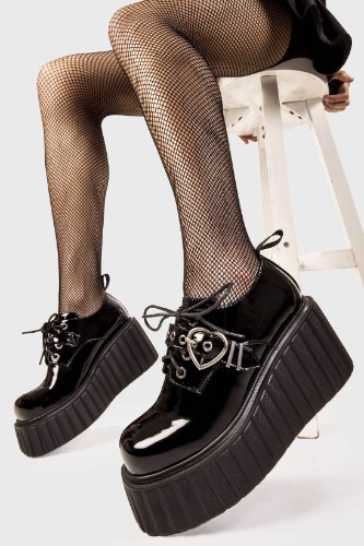 Stick To It Chunky Platform Creeper Shoes | US 8