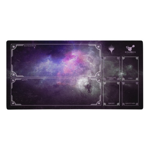 Purple Nebula MTG Playmat - Right Handed