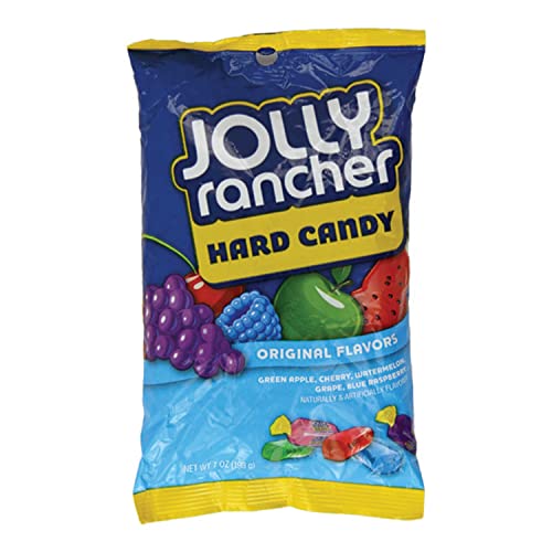 JOLLY RANCHER ORIGINAL HARD CANDY 7 OZ BAGS (198G) - Mixed-Fruit - 198 g (Pack of 1)