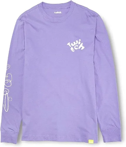 Twitch Long Sleeve Tee - Dusty Purple M