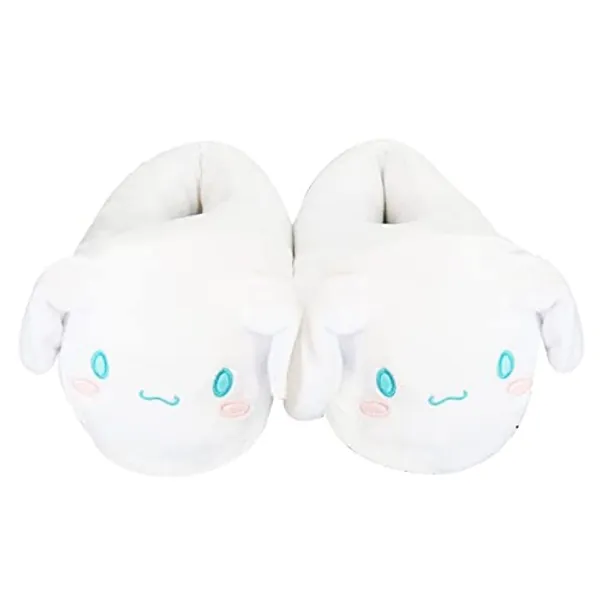 BEE&FLOWER Damen Slipper Kawaii Cinnamoroll Hausschuhe mit Beweglichen Ohren Indoor-Schuhe für Kinder und Erwachsene Hausschuhe mit Airbag-Kappe für Geschenk