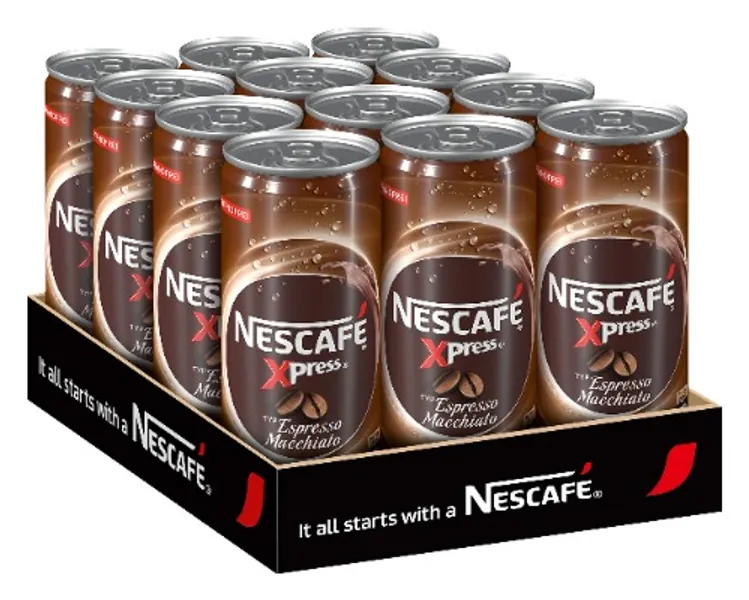 NESCAFÉ Xpress Espresso Macchiato, ready to drink Eiskaffee, 12er Pack (12 x 250ml)