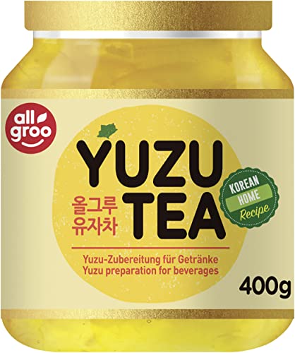 Allgroo Yuzu Tee — Yuzu Zubereitung für Tee oder als Brotaufstrich, vegan und glutenfrei (1 x 400 g) - Yuzu - 400 g (1er Pack)