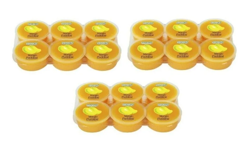 Pamai Pai® Dreierpack: 3 x 480g Mango Dessert Nata de Coco Kokosnuss Gel Mangogeschmack