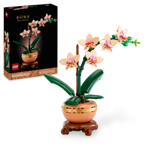 LEGO Botanicals Miniorchidee, decoratief plantencadeau voor thuis of op kantoor, bouwset voor volwassenen 10343