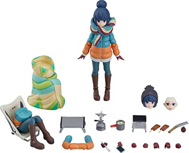 Max Factory Laid-Back Camp: Rin Shima Figma DX Edition Action Figure Multicolor M06799 - Multicolor