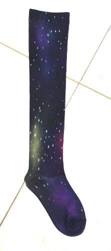 Galaxy Thigh High Compression Socks - S/M