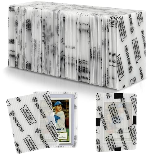 Trading Card Shipping Protectors 110 Pack 3.5'' x 4.5'' - Premium Ultra Strong Plastic Inserts Card Mailers - Precut Supply Sleeves for Sports MTG Cards Packaging - Flats for Card Breakers - White - 110 Pack