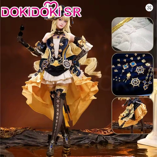 DokiDoki SR Genshin Navia Costume and Wig