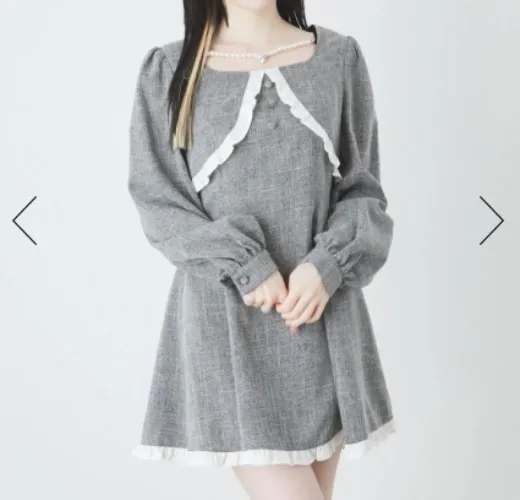 Front pearl bolero style dress