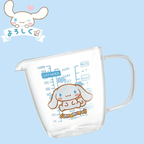 Sanrio Glass Measuring Cup Anime Cinnamoroll 500Ml Size Scale with Handle Measuring Cup Baking Tools Household Kitchen Gift - AliExpress 26