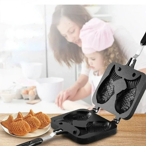 Taiyaki Fish Shaped Cake Maker | Taiyaki Japanese Fish Cake | Japanese Taiyaki Waffles - Waffle Molds 