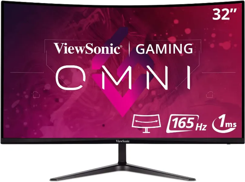 Amazon.com: ViewSonic OMNI VX3218-PC-MHD 32 Inch Curved 1080p 1ms 165Hz Gaming Monitor with Adaptive Sync, Eye Care, HDMI and Display Port : Everything Else