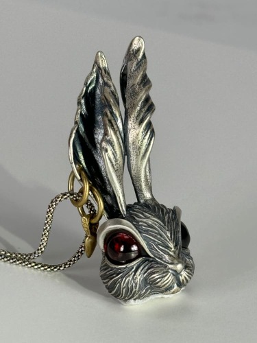 Follow Me Silver Rabbit Necklace
