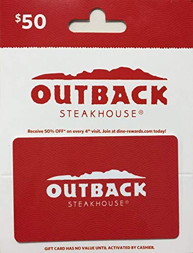Outback Steakhouse Restaurant Gift Card - 50 - Classic Orange