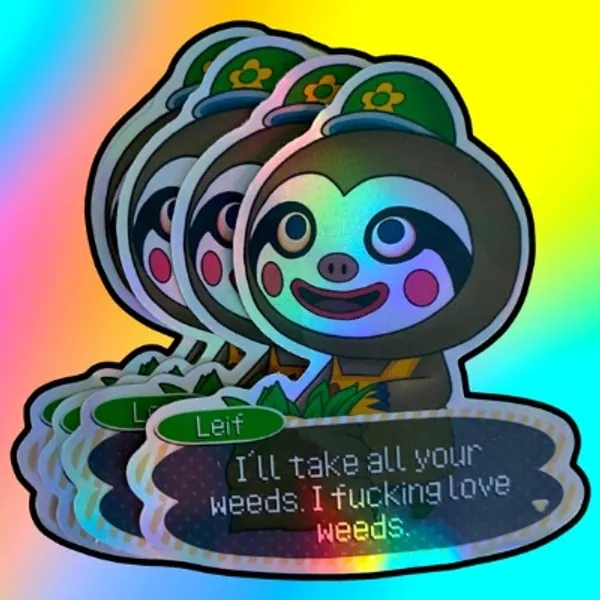 420 Weed Leif AC Sticker | Etsy