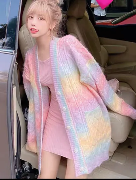 Pastel Rainbow Sweater | Default Title