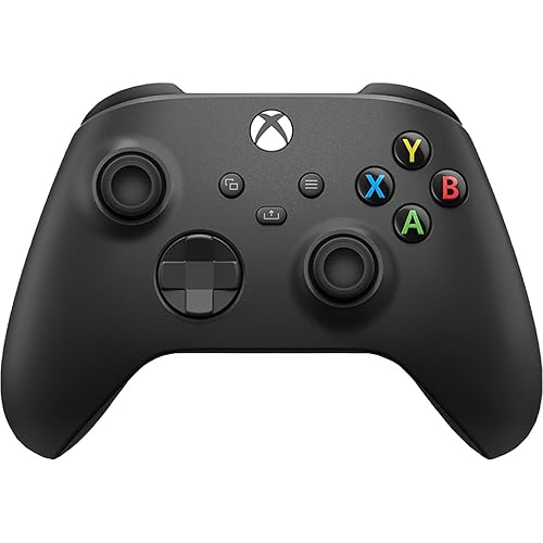Xbox Wireless Controller Carbon Black - Wireless & Bluetooth Connectivity - New Hybrid D-pad - New Share Button - Featuring Textured Grip - Easily Pair & Switch Between Devices - Controller - Carbon Black