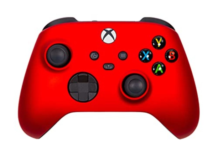 Xbox One Series X S Custom Soft Touch Controller - Soft Touch Feel, Added Grip, Metallic Red Color - Compatible with Xbox One, Series X, Series S - RED SX