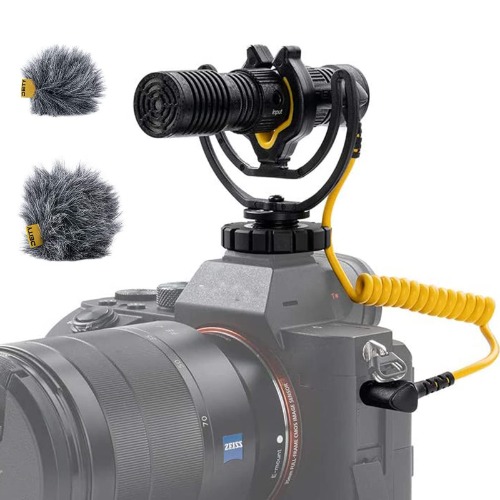 Deity V-Mic D4 Duo Video Microphone Dual Mono/Stereo Recording Interview Mic with Shock Mount for Vlog Pocket Cam DSLR Camera