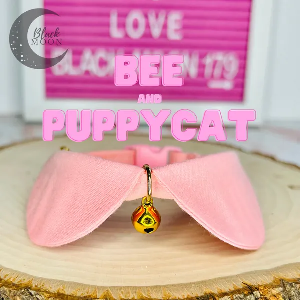 Cat Collar | Halloween Pet Custome | Cute Cat Collar | Pet Gift | Peter Pan Collar | Bee and PuppyCat Inspired Collar | Breakaway Collar