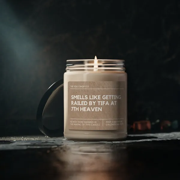 Smells like getting railed by Tifa at 7th Heaven Scented Soy Candle, Final Fantasy 7 Merch, FF7 Candle Gift