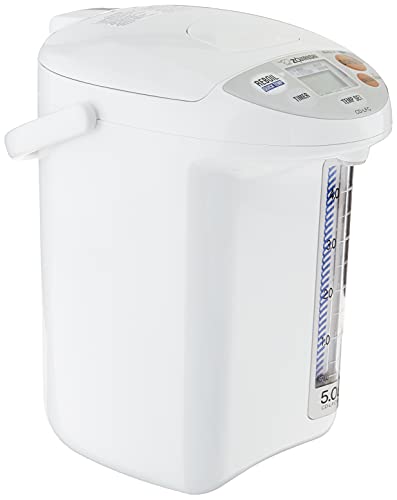 Zojirushi Micom Water Boiler and Warmer, 169 oz/5.0 L, White - 169 oz/5.0 L - Boiler