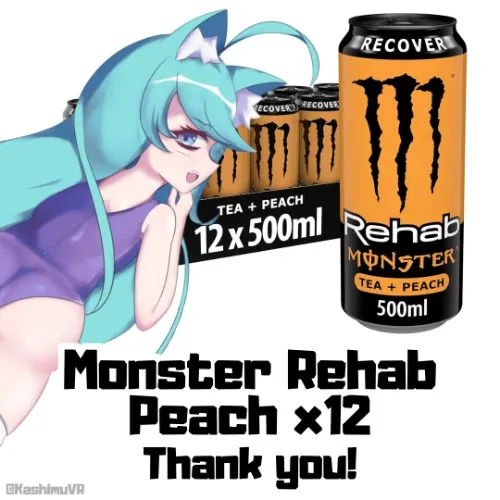 Monster Rehab Peach x12