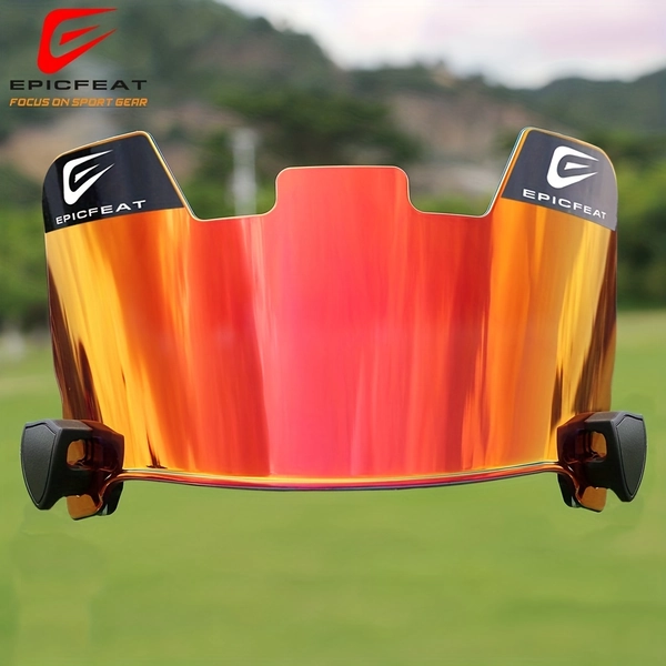 1pc Football Helmet Visor - Professional Protection &amp; Electroplated Sunshade UV Shield - Universal Fit For Teens &amp; Adults