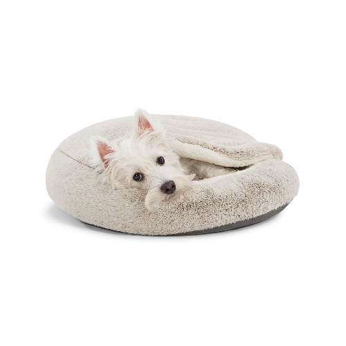 Top Paw&reg; Faux Fur Snuggler Cave Dog Bed