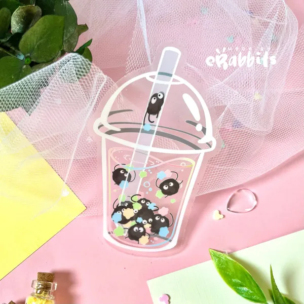 Clear Sticker: Soot Boba Anime