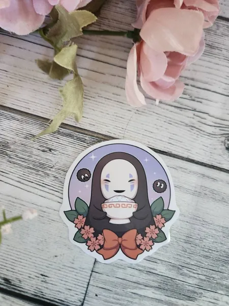 No Face Sticker - spirited Away Anime Sticker