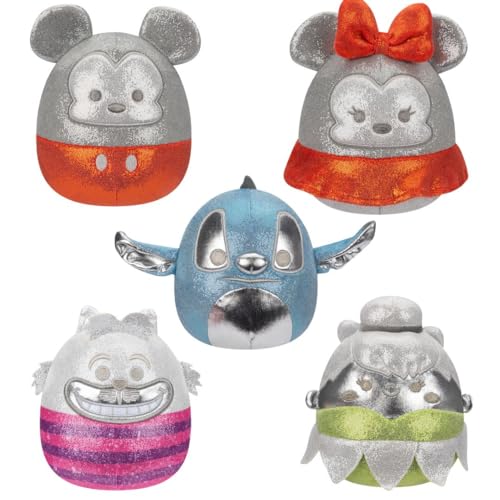 Squishmallows Original Disney100 5-Inch 5-Pack Plush Box Set - Little Ultrasoft Official Jazwares Plush