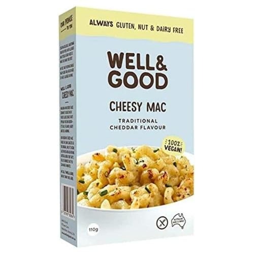 Well & Good Vegan Cheesy Mac Traditional Cheddar 110 g