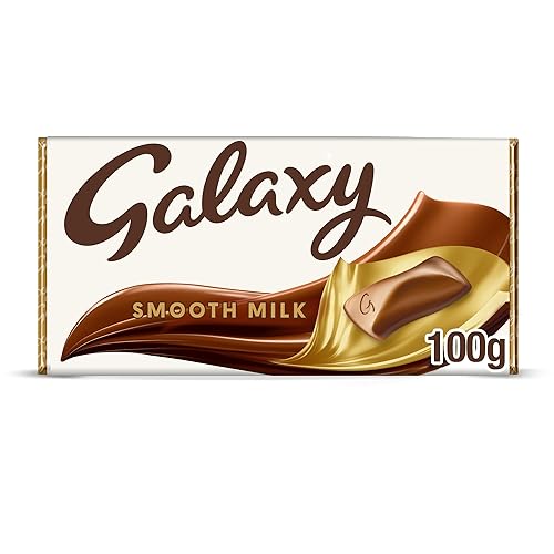 Galaxy Chocolate Bar, Smooth Milk Chocolate, 100g, Ideal for Gift, Snacks or Hamper - Single