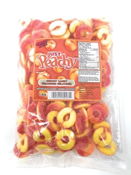 Gummy Zone Just Peachy Gummy Candy - 1 KG Bag